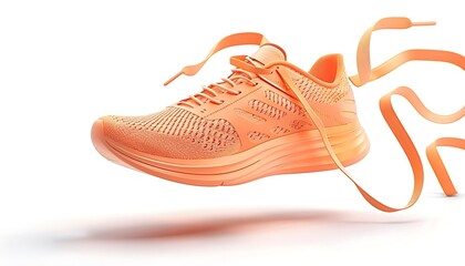 Wall Mural - running shoes isolated on white background. clipping path included in file.