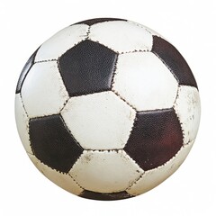 Close up of Soccer ball, Football, isolated on white background