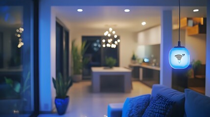 Poster - photograph showcasing a smart home iot sensor system that monitors and analyzes air data to enable e