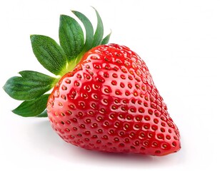 strawberry isolated white background