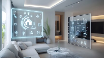 Poster - seamless smart home intercom system connecting multiple rooms for efficient communication and connec