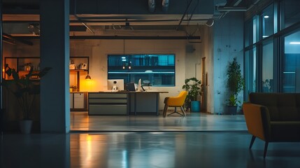 Poster - intelligent lighting automation in a modern minimalist smart office space utilizing iot sensors and 