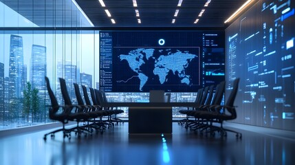 Poster - cutting edge smart conference room utilizing iot technology for seamless video and efficient digital