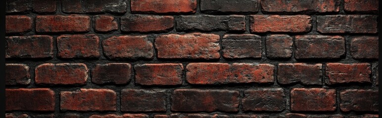 Poster - 3D Rendering of an Isolated Brick Wall Background