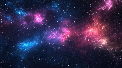 Leinwandbilder - High definition star field background featuring a 3D cartoon rendering of deep space Colorful starry night sky and outer space background texture