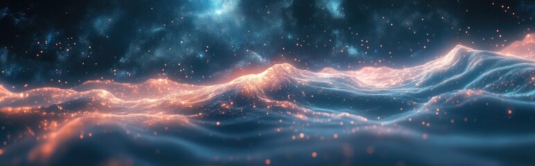 Aufkleber - Abstract space background rendered in a 3D cartoon style with a fantasy texture