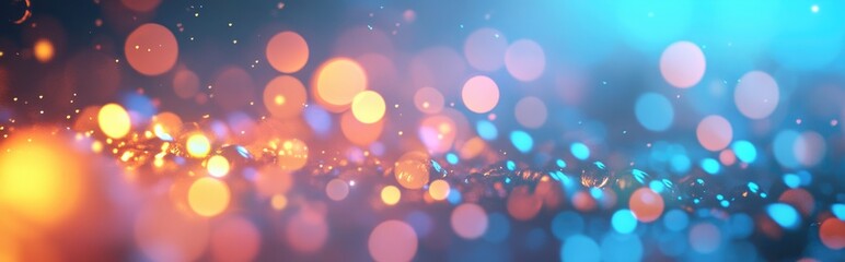 Poster - Abstract turnovers bokeh background in 3D cartoon rendering