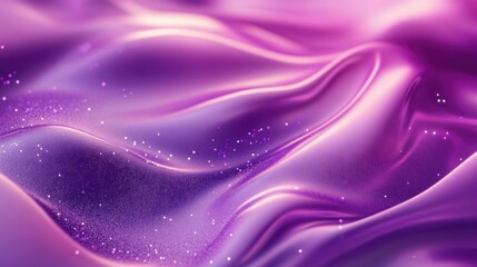 Poster - Elegant abstract background in violet featuring shimmering glitter and fluid waves