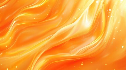 Poster - Vibrant orange background with a glossy texture