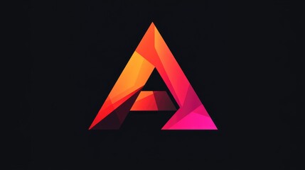 Poster - Premium Logo Featuring an Impressive Letter A