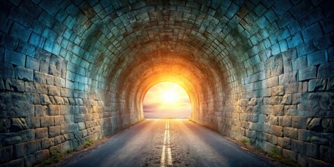Poster - A symbol of hope and opportunities awaiting at the end of the tunnel
