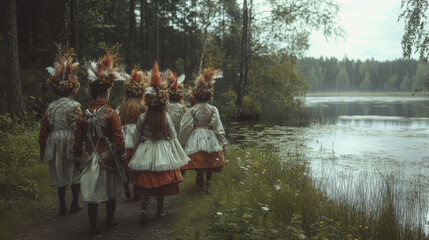 Kekri Day in Finland. the nature of Finland. Finland's holiday