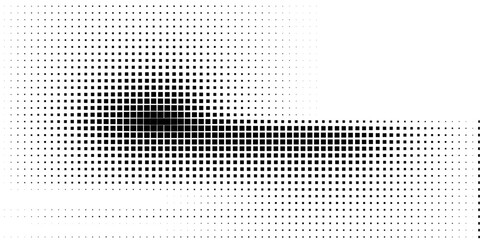Poster - parallelogram halftone design vector of repeating grid art background pattern.