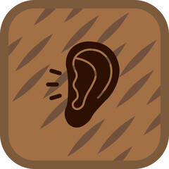 Sticker - Ear Icon Design