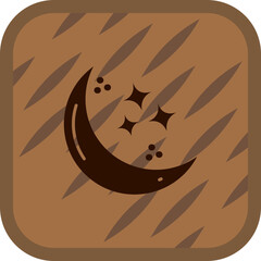 Wall Mural - Moon Icon Design