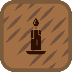 Wall Mural - Candle Icon Design