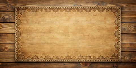 Poster - Vintage paper and wood background for decoration
