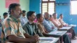 © Nany - Adults in India attending a vocational training course, learning practical skills in a modern classroom