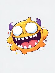 Wall Mural - Smiling Monster Illustration