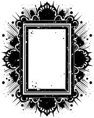 Wall Mural - grunge photo frame template vector illustration