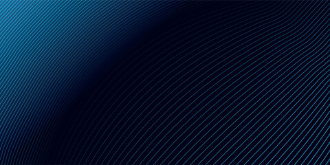 Poster - Abstract technology background with light effect. Glowing wave lines. Dynamic waves. Vector illustration.