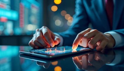 Poster - Innovative Technology Background for Financial and Stock Markets