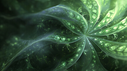 Poster - Abstract green plant, wallpaper, the lush greenery of beautiful plants is pleasing to the eye.