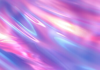 Canvas Print - Abstract Holographic Background with Vibrant Colors