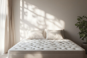 Sticker - Bed with White Pillows.