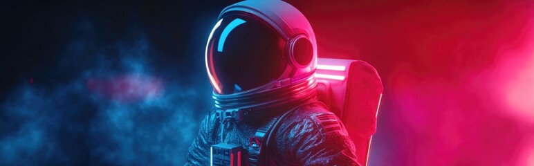 Aufkleber - Astronaut and space exploration theme in a 3D cartoon rendering