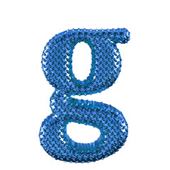 Sticker - Blue ribbed symbol. letter g