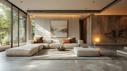 Serene Minimalism: Sun-Kissed Sanctuary Embraces Earthy Tones 