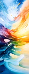 Poster - Abstract Colorful Swirls Background.