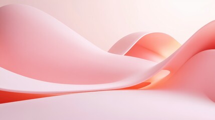Aufkleber - Minimalist abstract background 3D illustration and rendering
