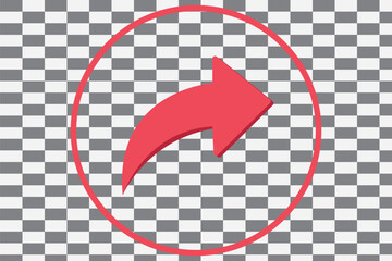 Wall Mural - Share vector icon, arrow symbol. Simple illustration for web or mobile app