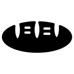 Sticker - Bakery Bread Food Glyph Icon