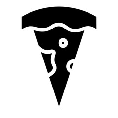 Wall Mural - Food Pizza Slice Glyph Icon