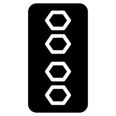 Canvas Print - Control Light Order Glyph Icon