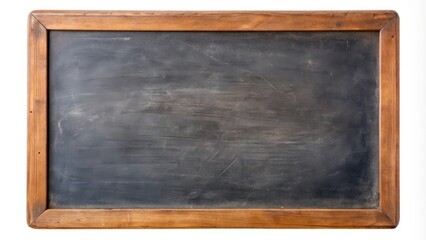 Aufkleber - Old fashioned slate chalkboard used for writing notes and messages, slate, chalkboard, vintage, retro, school, education
