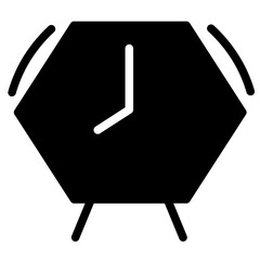 Poster - Alarm Alert Clock Glyph Icon