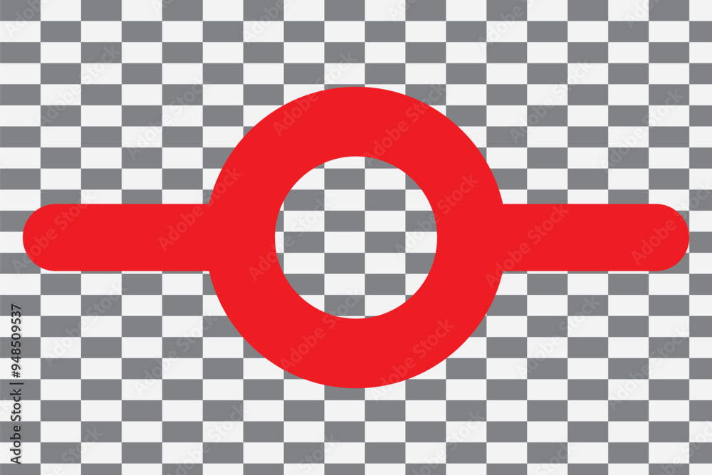 Git commit icon line isolated on white background. Black flat thin icon ...