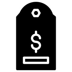 Poster - Label Price Tag Glyph Icon