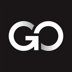 Poster - Typography of GO with arrow inside. Very suitable in various business purposes, also for icon, symbol and many more. Vector illustration.