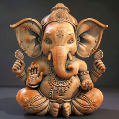 Wall Mural - lord ganesha sculpture for ganesha festival