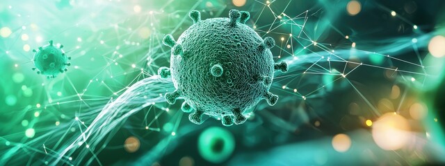 Poster - A close-up of a bioengineered microorganism producing valuable compounds, such as insulin or antibiotics, with glowing bioreactors surrounding it, symbolizing the potential of synthetic biology