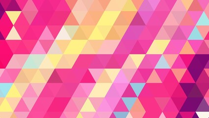 Wall Mural - Colorful triangle pattern background