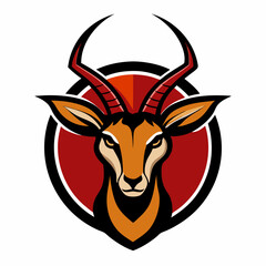 Sticker - Antelope Vector Logo Design