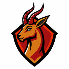 Sticker - Antelope Vector Logo Design