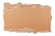 © Gudman - Piece of torn cardboard on a white background. Torn cardboard isolate