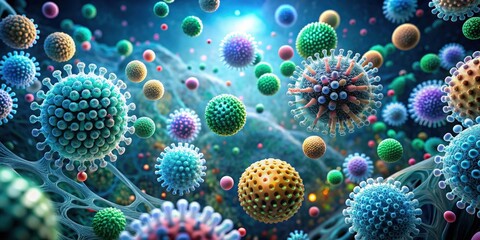 Poster - Nanorobotic interface in a bio-organic realm, nanotechnology, robotics, biology, futuristic, innovation